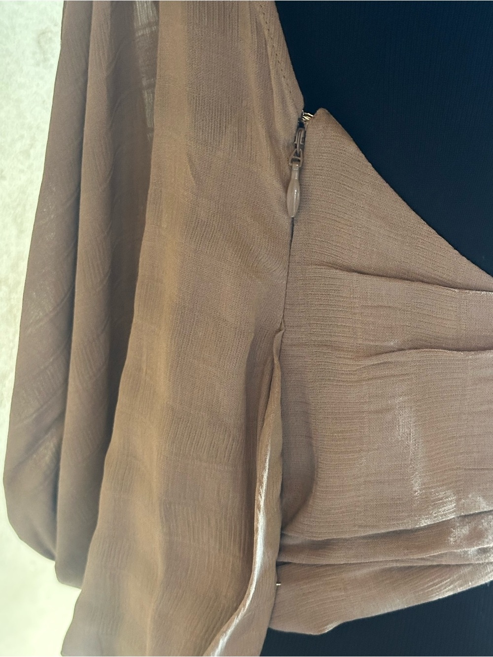 Jacquemus Marimba Tie-Front Top in Taupe - Picture 5 of 5